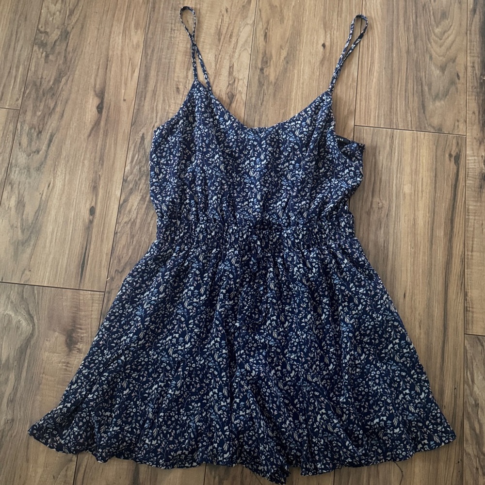 Trixxi Navy & White Floral Romper